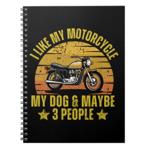 Dog Motorcycle Notebook