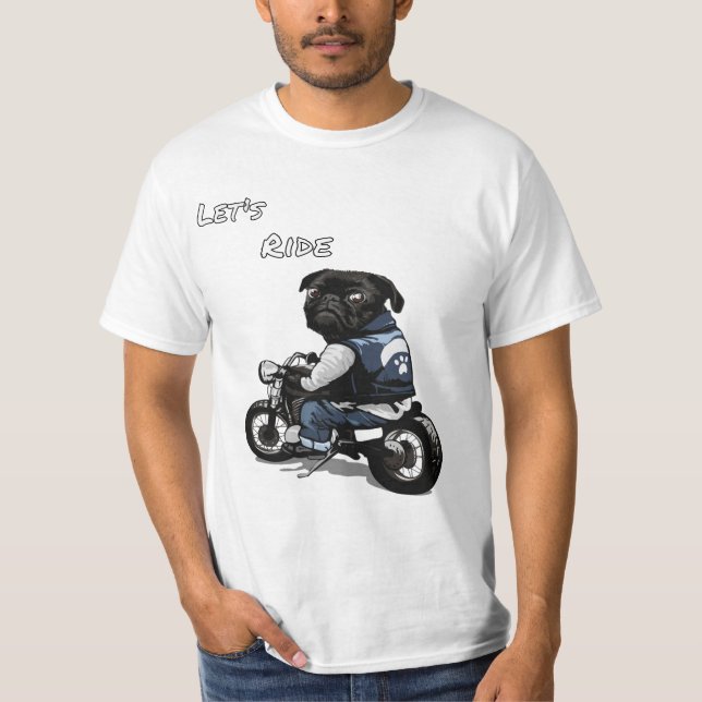 Dog Motorcycle Shirt Design (Front)