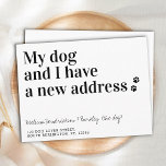 Dog Moving New Address We've Moved Announcement Po Postcard<br><div class="desc">My Dog And I Have A New Address! Let your best friend announce your move with this cute and funny dog moving announcement card. Personalise names with the dog, and your new address. This dog new address announcement card is a must for all dog moms, dog dads, & dog lovers!...</div>