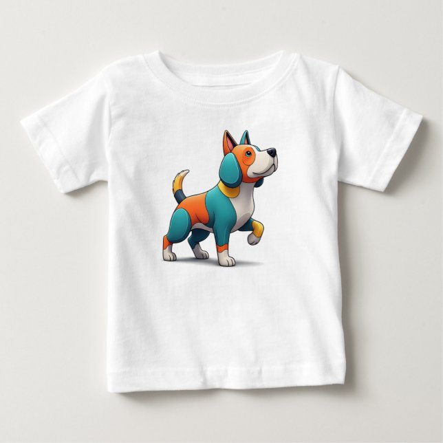 dog multi colour baby T-Shirt (Front)
