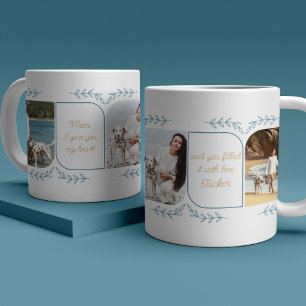 Dog Mum 3 Vertical Photo Loving Words Feminine Coffee Mug