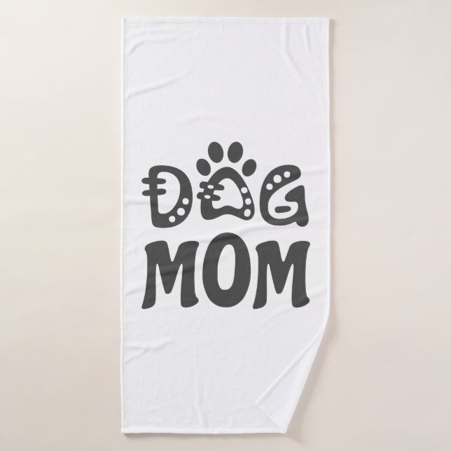 Dog Mum Bath Towel (Bath Towel)