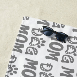 Dog Mum Beach Towel