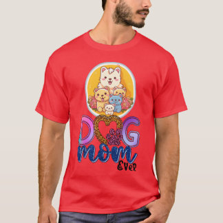 Dog Mum Best Dog Mum Ever Dog Mum Design Dog vinta T-Shirt