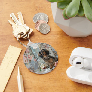Dog Mum Besties Dachshund Decorative Key Ring