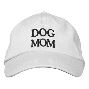 Dog Mum black & white Embroidered Baseball Cap