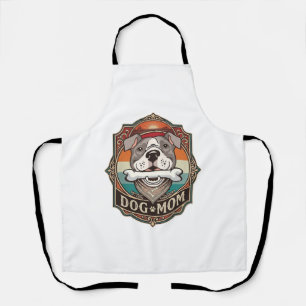 Dog Mum Bone Bandanna Vintage Frame_1 Apron