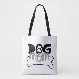Dog Mum Bone Quotes About Dog Being Family Dog Art Tote Bag