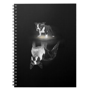 Dog Mum BostonTerrier Dog Lover Gift Mother Father Notebook