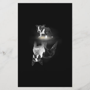 Dog Mum BostonTerrier Dog Lover Gift Mother Father Stationery