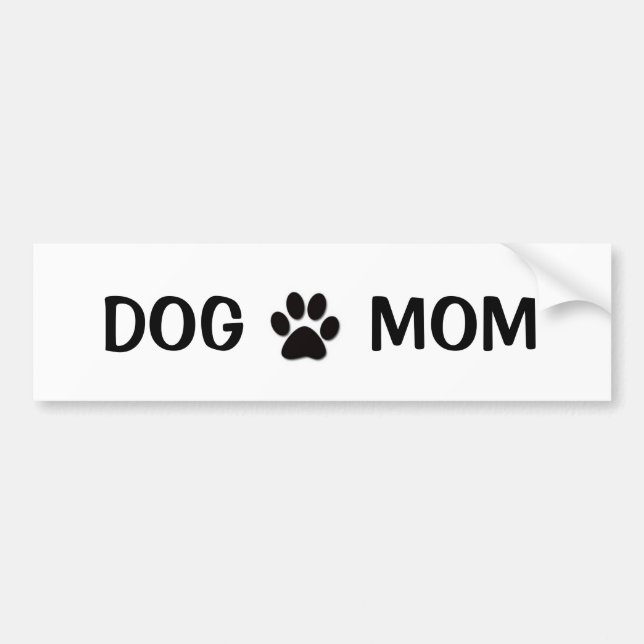 Dog Mum Bumper Sticker (Front)