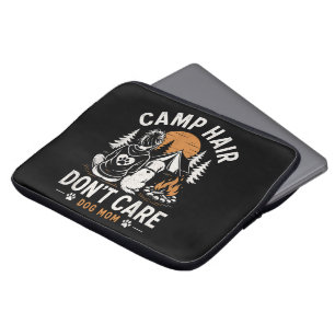 Dog Mum Camping Outdoor Campfire Laptop Sleeve