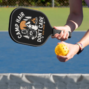 Dog Mum Camping Outdoor Campfire Pickleball Paddle