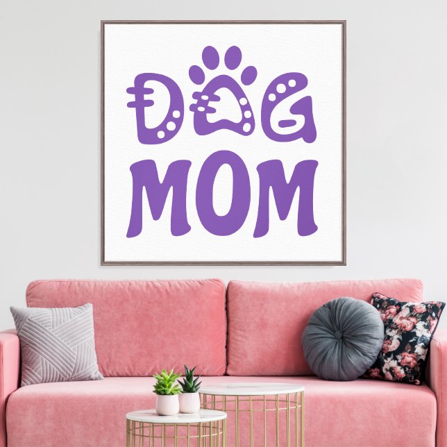 Dog Mum Canvas Print (Insitu(LivingRoom))