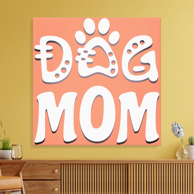 Dog Mum Canvas Print (Insitu(LivingRoom))