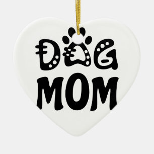 Dog Mum Ceramic Tree Decoration