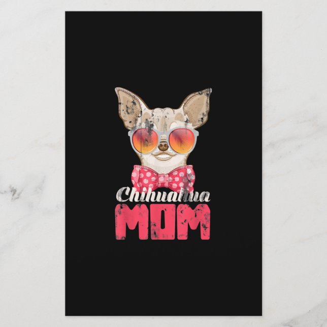 Dog Mum Chihuahua Stationery (Front)
