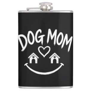 Dog Mum Club – Cute Pet Lover Design Hip Flask