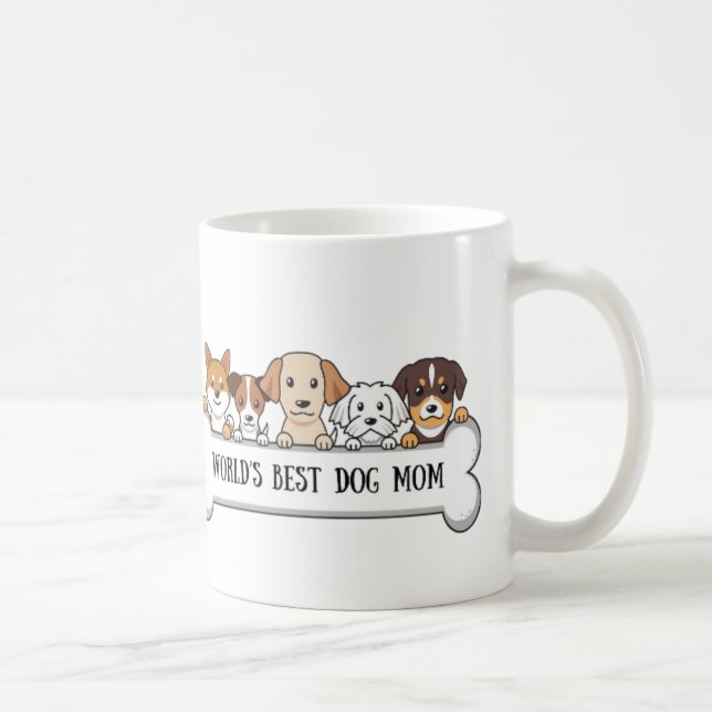 Dog Mum Coffee Mug, DogMom coffeecup, gifts, Mug (Right)