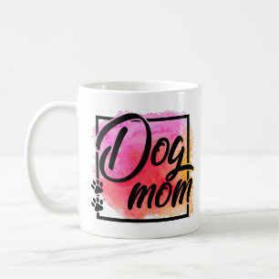 Dog mum colourful modern coffee mug