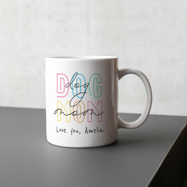  Dog Mum – Colourful Pet Lover FOR MOTHERS Coffee Mug (Creator Uploaded)