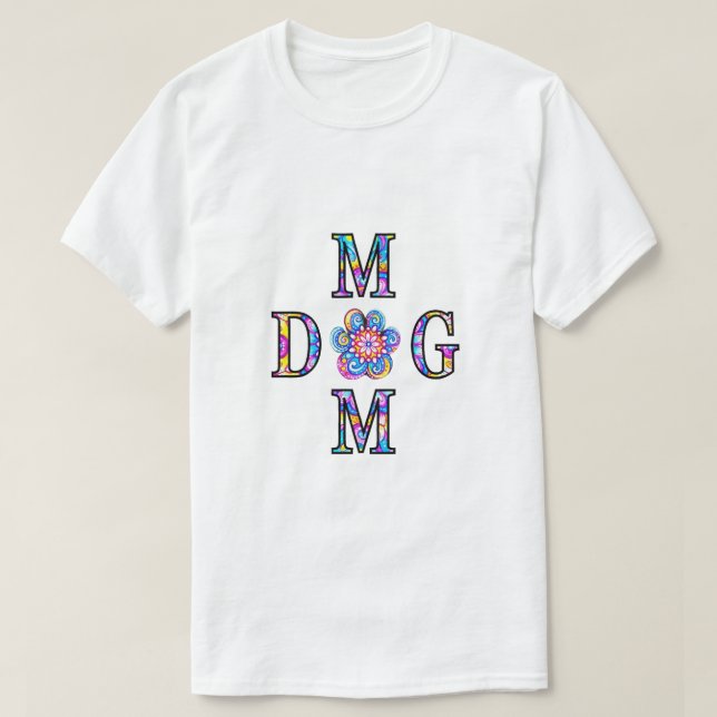 Dog Mum Cross T-Shirt (Design Front)