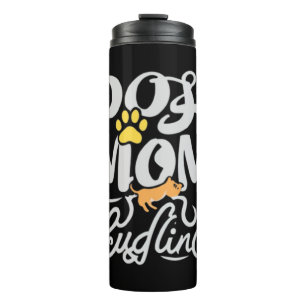 Dog Mum Cuddling Puppy  1 Thermal Tumbler