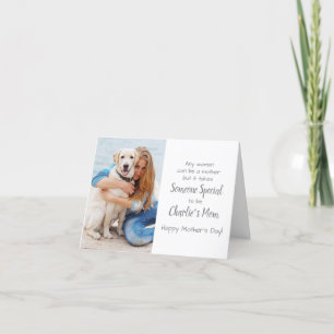 Dog Mum Custom Pet Photo Mother's Day Holiday Card