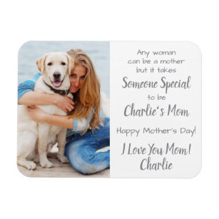 Dog Mum Custom Pet Photo Mother's Day Magnet
