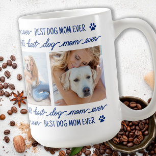 Dog Mum Custom Photo Collage Coffee Mug