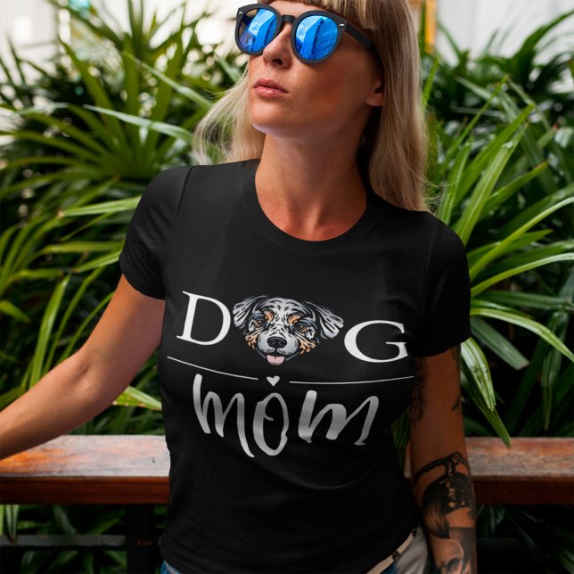 Dog Mum Cute Australian Shepherd T-Shirt (Creator Uploaded)