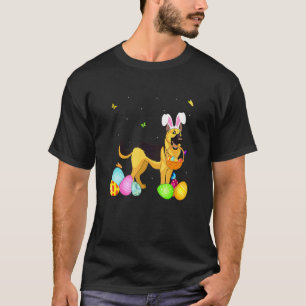 Dog Mum Cute Bunny German Shepherd Eggs Easter Day T-Shirt