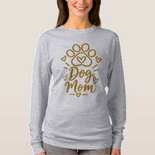 Dog Mum Cute Paw Print Dog Lover Gift T-Shirt