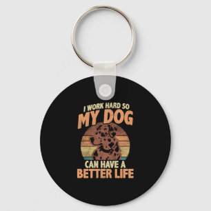 Dog Mum & Dad Motivational Pet Quote Design Key Ring