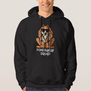 Dog Mum Dog Dad Love R Funny Pomeranian Squad Hoodie