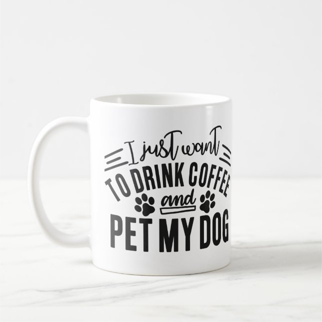 Dog Mum Dog Dad Pet Lover Coffee Mug (Left)
