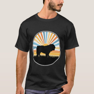 - Dog Mum Dog Dad Retro Sunset Pet T-Shirt