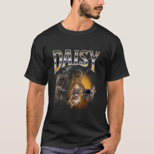 Dog Mum Dog Lover Daisy 90s Bootleg Collage French T-Shirt