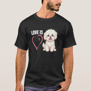 Dog Mum Dog Lover Love Puppy Dog Owner Coton De Tu T-Shirt