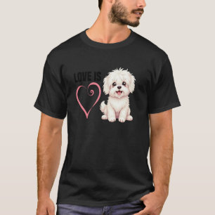 Dog Mum Dog Lover Love Puppy Dog Owner Coton De Tu T-Shirt