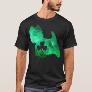 Dog Mum Dog Lover St Patrick's Day Westie Mum Mens T-Shirt
