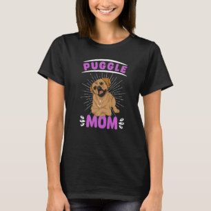 Dog Mum Dog Owner Animal Mothers Day Pet Puggle T-Shirt