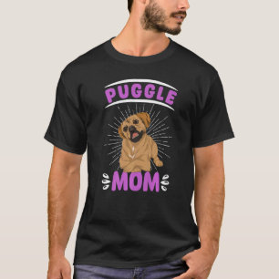 Dog Mum Dog Owner Animal Mothers Day Pet Puggle T-Shirt