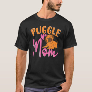 Dog Mum Dog Owner Pet Animal Mothers Day Puggle T-Shirt