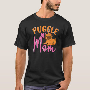 Dog Mum Dog Owner Pet Animal Mothers Day Puggle T-Shirt