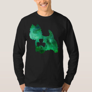 Dog Mum Dog St Patrick's Day Westie Mum Mens Wome T-Shirt