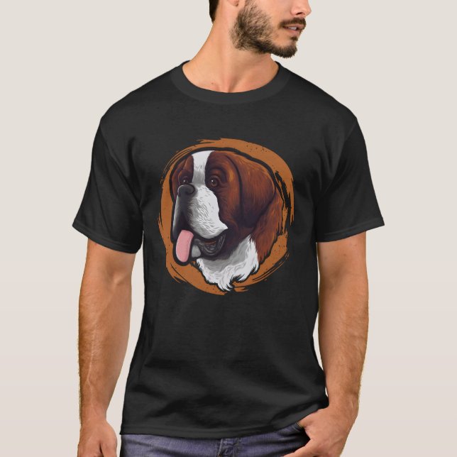Dog Mum Dogfather Dog Daddy Dog Lover Saint retro  T-Shirt (Front)