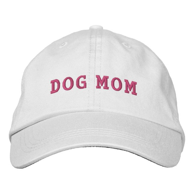 Dog Mum Embroidered Hat Cute Funny Gift (Front)