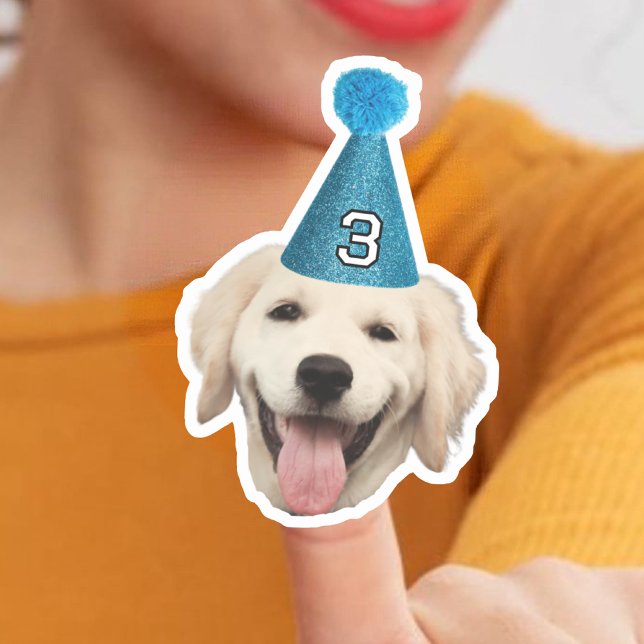 Dog Mum Face Stickers, Custom Face Birthday Party (Creator Uploaded)