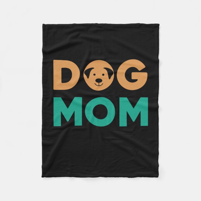 Dog Mum Fleece Blanket (Front)